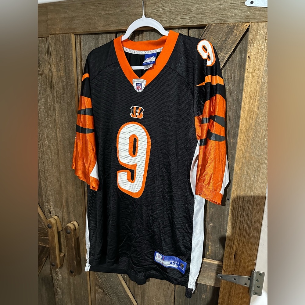 Carson Palmer Jersey Mens XL Black Cincinnati Bengals Reebok #9